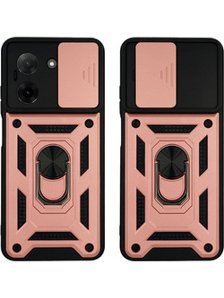 Sonique Ring Armor CamPro Back Cover Ροζ Χρυσό (Xiaomi Redmi A5 4G)