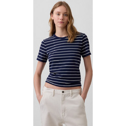 Γυναικεία Μπλούζα VintageSoft από Βιολογικό Βαμβάκι Navy blue & white stripe