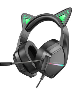 Borofone BO106 Gaming Headset Over Ear Black Green