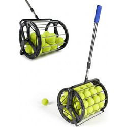 Συλλέκτης για Μπαλάκια Τένις Relaxdays Tennis Ball Roller Ρυθμιζόμενο με Αντιολισθητική Λαβή - Black / Silver / Blue (10053631)