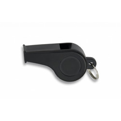 ΣΦΥΡΙΧΤΡΑ ΠΛΑΣΤΙΚΗ Black whistle. With ring. 4 cm, 33032
