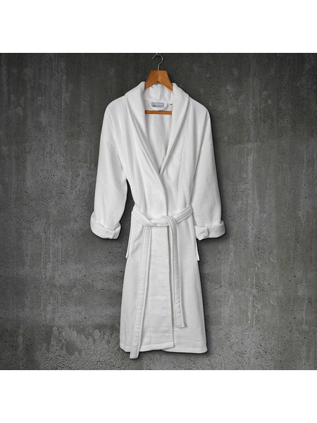 Beauty Home Μπουρνούζι 100% Βαμβακερό Λευκό 450GSM