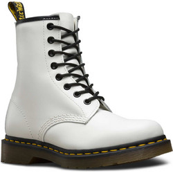 Dr. Martens 1460 Γυναικεία Αρβυλάκια Δερμάτινα Λευκά με Χοντρό Χαμηλό Τακούνι 11822100