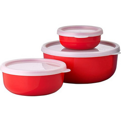Σετ Φαγητοδοχείων Mepal 1500/750/250ml 3τμχ Κόκκινα X102073