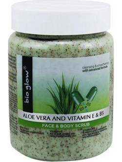 Bio Glow Aloe & Vitamins Face & Body Scrub Προσώπου 500ml