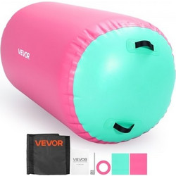 VEVOR Γυμναστικός Κύλινδρος Αέρα 120x75cm Φουσκωτό Στρώμα Ακροβατικών, Οκταγωνικός Εκπαιδευτής με Ηλεκτρική Αντλία, Εξοπλισμός για Προπόνηση Πίσω Χεριών/Οικιακή Χρήση/Γυμναστήριο/Γιόγκα/Χορογραφία, Ρο