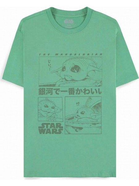 Star Wars: The Mandalorian - Cute Grogu Green T-Shirt