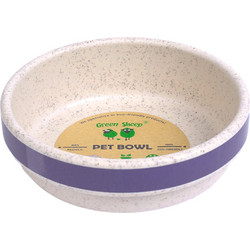 GREEN SHEEP RECYCLED PLASTIC DOG BOWL PURPLE MEDIUM