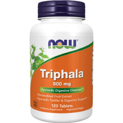 Now Foods Triphala 500mg Πεπτικό Βοήθημα 120 Ταμπλέτες