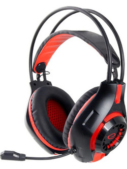Esperanza Deathstrike EGH420 Gaming Headset Over Ear Black Red