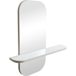 Καθρέπτης Lunaria Λευκό MDF 60x11.5x60