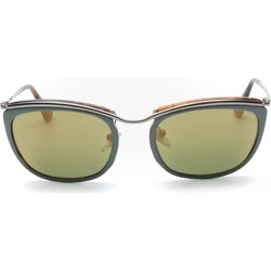 Persol 3081S 1007O8 Ανδρικά Γυαλιά Ηλίου Τετράγωνα Κοκάλινα Ασημί με Μαύρο Polarized Φακό