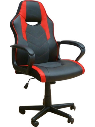 Zita Plus BS6210 Καρέκλα Gaming Δερματίνης Μαύρη Κόκκινη 01.0403