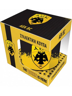 NAKAS GROUP COLLECTABLE MUG - AEK BASKETBALL 1 / THE QUEEN IS HERE BZ.XP.RP.00736 Κίτρινο