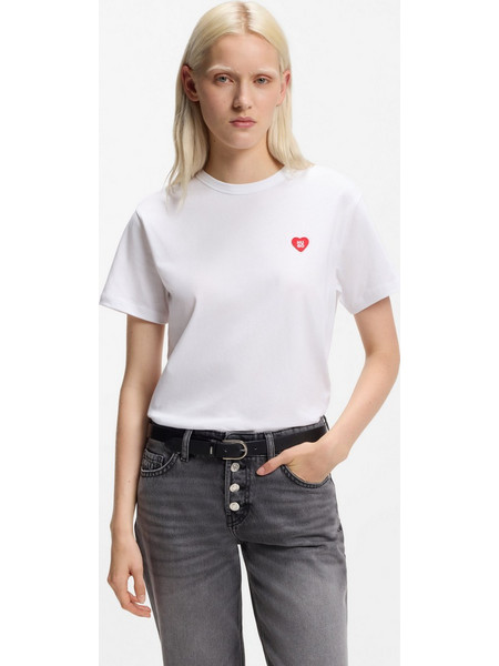 HUGO T-SHIRT ΜΠΛΟΥΖΑ ΓΥΝΑΙΚΕΙΑ DAMACIA - ΛΕΥΚΟ - 50562145