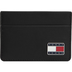 TOMMY HILFIGER TJM HERITAGE LEATHER ΚΑΡΤΟΘΗΚΗ ΑΝΔΡΙΚΗ AM0AM14631-BDS (BDS/BLACK)