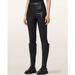 AllSaints Cora Leather Γυναικείο Κολάν Μαύρο W054TB-BLACK