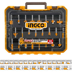 Ingco AKRT24062 Μαχαίρια Ρούτερ Σετ 24 τεμ. Πλήρες