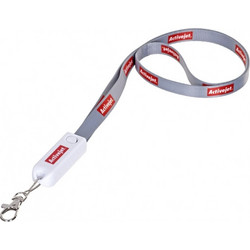 Activejet lanyard with charging cable 3-in-1 phone charger Smycz-marketing