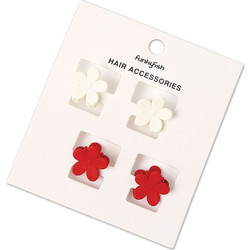 ΣΕΤ ΤΣΙΜΠΙΔΑΚΙΑ ΜΑΛΛΙΩΝ 4 ΤΕΜ. FLOWER CHERRY BLOSSOM (300-31005)