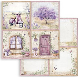 Stamperia Χαρτί Scrapbooking 30,5X30,5cm Διπλής Όψης Lavender 4 Cards