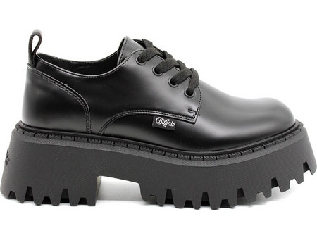 BUFFALO ASPEN LACE UP LOW BUF1622587-HV-326-BLACK - Μαύρο Μαύρο