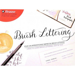 Brause Brush lettering 15 Κάρτες Εξάσκησης A4 (21x29,7cm) 180gr