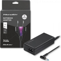 Qoltec Φορτιστής Laptop 65W 19.5V με Ενσωματωμένο Καλώδιο Τροφοδοσίας 51555