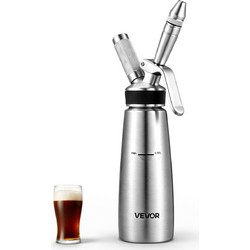 VEVOR Nitro Cold Brew Καφετιέρα 0,5L με Διανομέα Αζώτου και Βαλβίδα Εκτόνωσης N2QYK304BXGN2D5KA001V0