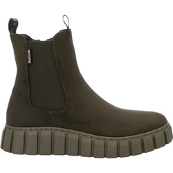 Refresh Γυναικεία Μποτάκια Chelsea Πλατφόρμα Suede Χακί 170249