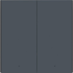 Aqara Intelligent Wall Switch H1 Neutral Point Double Rocker Grey
