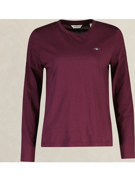 GANT ΜΠΛΟΥΖΑ ΜΜ REG SHIELD LS T-SHIRT 3GW4200748-667 DarkPink