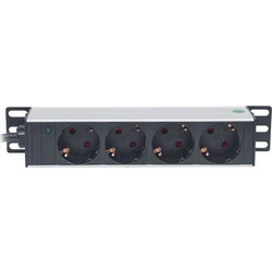 Intellinet Πολύπριζο 10" με 4 Sockets & LED Indicator Μαύρο