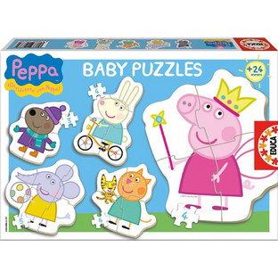 Παιδικό Puzzle Educa Baby Puzzles Peppa το Γουρουνάκι 3 + 3x4 + 5 Κομμάτια