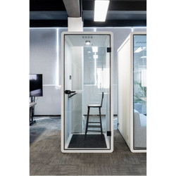 Audiodesigner SILENTPOD-C-M-WH Silent Booth Medium Ηχομονωτικός Θάλαμος για 2 άτομα White