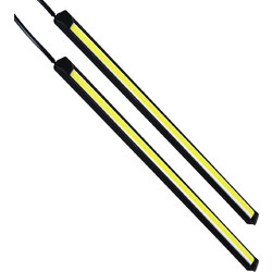 GloboStar(R) 81721 Σετ 2 Μπάρες Αλουμινίου DRL LED CREE COB 6W 600lm 120 DC 12V Αδιάβροχες IP65 Ψυχρό Λευκό 6000K