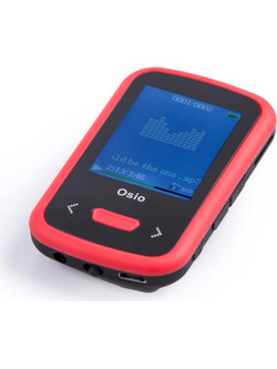Osio SRM-7880B MP3 Player 8GB με Οθόνη 1" με Ραδιόφωνο Κόκκινο