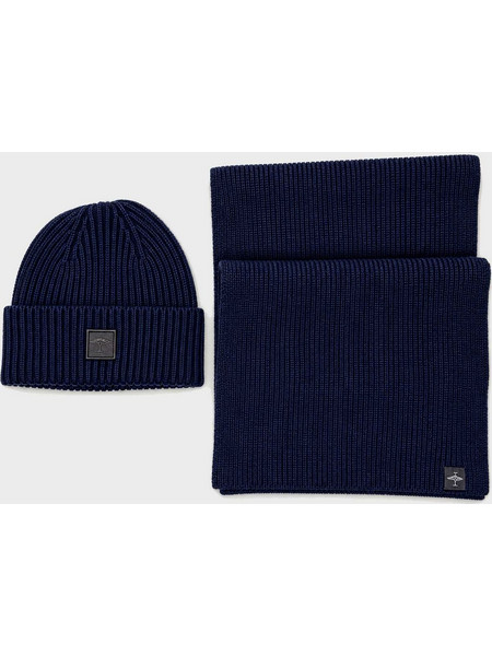 Fynch Hatton Set Κασκόλ& Σκούφος - 1610 0440 685 Navy