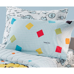 Διακοσμητική Μαξιλαροθήκη Bright Saint Clair 100% Polyester 50x70 100% Polyester