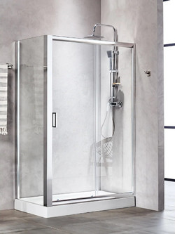 Sanitec AP90 90x180 Διάφανο - Σταθερό Πλαϊνό για Συρόμενη Καμπίνα