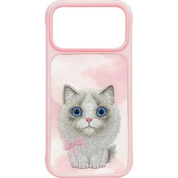 Nimmy Big Eyed Ragdoll Back Cover Pink (iPhone 18 Pro Max / 17 Pro Max)