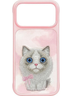 Nimmy Big Eyed Ragdoll Back Cover Pink (iPhone 18 Pro Max / 17 Pro Max)
