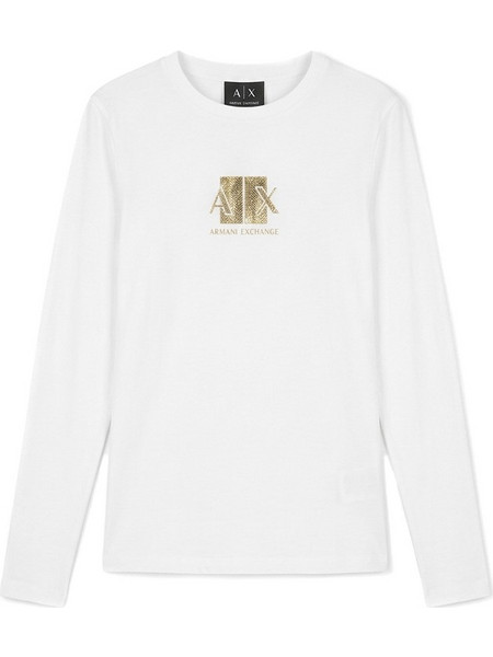 LOGO PRINT REGULAR BLOUSE WOMEN ARMANI EXCHANGE