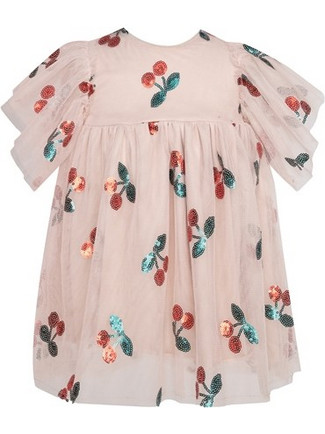 TC CHERRY BALM FAIRY EMBROIDERED DRESS BABY - ΦΟΡΕΜΑ Two in a Castle NUDE T7609