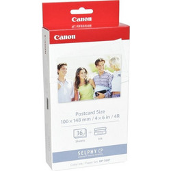 Canon KP-36IP Φωτογραφικό Χαρτί Gloss A6 (10x15) για Εκτυπωτές Θερμικής Εξάχνωσης/Μεταφοράς 36 Φύλλα