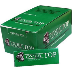 Χαρτάκια στριφτού Over Top πράσινα (Κουτί με 48 τσιγαρόχαρτα)