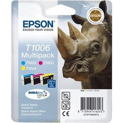 Epson T1006 C/M/Y Πακέτο 3 Μελανιών Εκτυπωτή Inkjet C13T100640