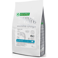 Nature's Protection Superior Care White Dogs All Breeds Grain Free with White Fish 4kg