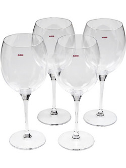 Alessi Σετ Ποτήρια Κρασιού Γυάλινα Κολωνάτα Mami XL 450ml 4τμχ SG119/1S4
