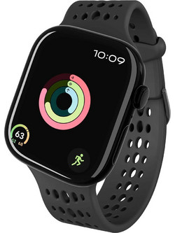 Decoded Ares O Λουράκι Σιλικόνης Black (Apple Watch 38 / 40 / 41 / 42mm)